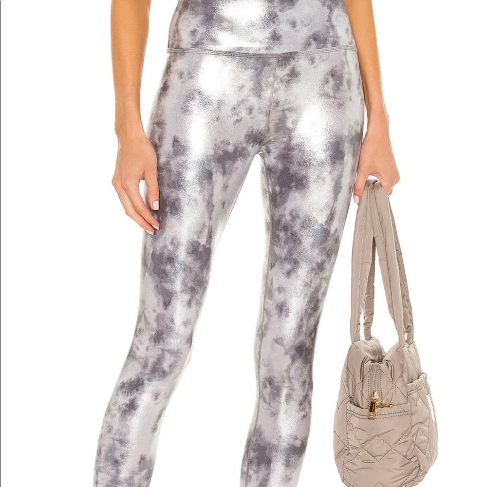 Beyond Yoga High Waisted Midi Legging in Foil Tie Dye Beyond Yoga Small